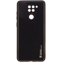 Кожаный чехол Xshield для Xiaomi Redmi Note 9 / Redmi 10X – Черный