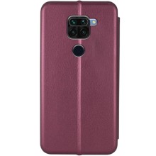 Шкіряний чохол-книжка Classy для Xiaomi Redmi Note 9 / Redmi 10X – Бордовий