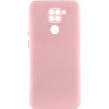 Чохол TPU GETMAN Liquid Silk Full Camera для Xiaomi Redmi Note 9 / Redmi 10X – Рожевий