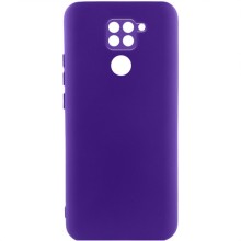 Чехол TPU GETMAN Liquid Silk Full Camera для Xiaomi Redmi Note 9 / Redmi 10X (Фиолетовый)