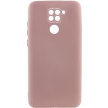 Чохол TPU GETMAN Liquid Silk Full Camera для Xiaomi Redmi Note 9 / Redmi 10X – Рожевий
