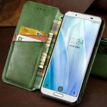 Шкіряний чохол-книжка GETMAN Cubic (PU) для Xiaomi Redmi Note 9 / Redmi 10X – Зелений