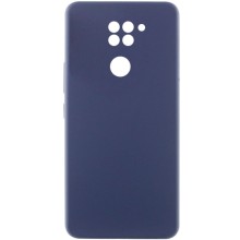 Чехол Silicone Cover Lakshmi Full Camera (AAA) для Xiaomi Redmi Note 9 / Redmi 10X (Темно-синий)
