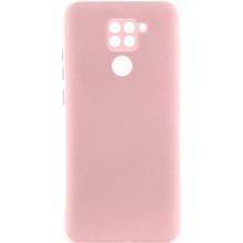 Чохол TPU GETMAN Liquid Silk Full Camera для Xiaomi Redmi Note 9 / Redmi 10X – Рожевий