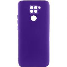 Чохол TPU GETMAN Liquid Silk Full Camera для Xiaomi Redmi Note 9 / Redmi 10X – Фіолетовий