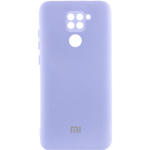 Чехол Silicone Cover Lakshmi Full Camera (AAA) with Logo для Xiaomi Redmi Note 9 / Redmi 10X – Сиреневый