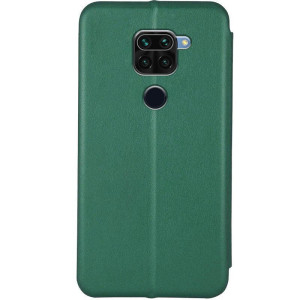 Шкіряний чохол-книжка Classy для Xiaomi Redmi Note 9 / Redmi 10X – Зелений