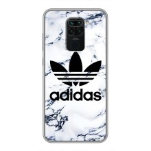 Чехлы Адидас для Xiaomi Redmi Note 9 (AlphaPrint) (Адидас на мраморе)
