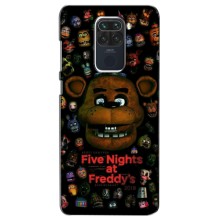 Чехлы Пять ночей с Фредди для Редми Нот 9 (Freddy)