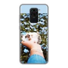 Чохли з зображенням різних тварин на Xiaomi Redmi Note 9 (Їжачок в руці)