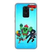 Чехлы Brawl Stars для Xiaomi Redmi Note 9 (AlphaPrint)