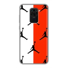 Чехлы для Xiaomi Redmi Note 9 - с картинкой JORDAN (AlphaPrint) (Лого Джордан)