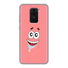 Чехлы с Патриком на Xiaomi Redmi Note 9 (Мордочка Патрика)