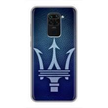 Чехлы с тематикой "Крутые машины" на Xiaomi Redmi Note 9 (Лого Maserati)