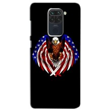 Чохол Прапор USA для Xiaomi Redmi Note 9 (Крила США)