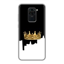 Чохол (Корона на чорному фоні) для Редмі Нот 9 (Золота корона)