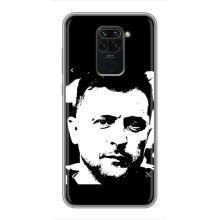 Чехол для Xiaomi Redmi Note 9 (AlphaPrint - с принтом Зеленского) – Зеленский АРТ