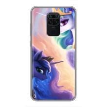 Чехол Unicorn на Xiaomi Redmi Note 9 (Единорожки на тучках)