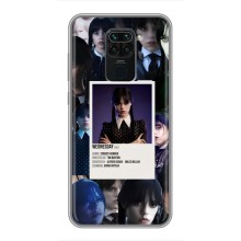 Чохли Венсдей на Xiaomi Redmi Note 9 Уенсдей (AlphaPrint) (колаж Венздей)
