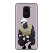 Чехол с символикой Аниме для Xiaomi Redmi Note 9 (Герой Какаши)