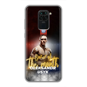 Чехол с картинкой Александр Усик для Xiaomi Redmi Note 9