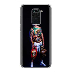 Чехол с картинкой Александр Усик для Xiaomi Redmi Note 9