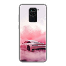 Чехол с авто Порше для Xiaomi Redmi Note 9 – Розовый Порше