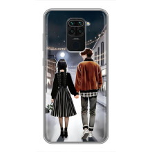 Чехол с дизайном Венздей 2 на Xiaomi Redmi Note 9 – Уэнсдей и Тайлер