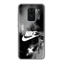 Чехол с логотипом Найк на Xiaomi Redmi Note 9 (Найк дымчатый)