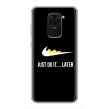 Чехол с логотипом Найк на Xiaomi Redmi Note 9 (Nike just do it)