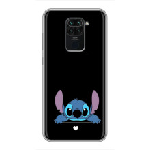 Чохол з принтом Стіч на Xiaomi Redmi Note 9 (Стіч на чорному)