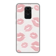 Чохол з розовим принтом для Xiaomi Redmi Note 9 (Рожеві губи)