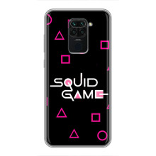 Чехол Гра в кальмара для Xiaomi Redmi Note 9 – Логотип игры кальмара