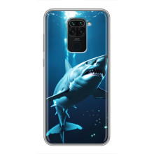 Чехол с картинкой «Хищники» для Xiaomi Redmi Note 9 – Акула