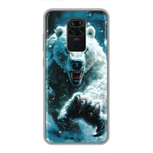 Чехол с картинкой «Хищники» для Xiaomi Redmi Note 9 – Медведь