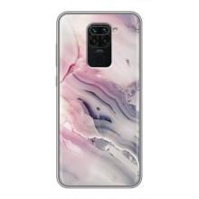 Мраморный чехол на Xiaomi Redmi Note 9 (VPrint) – Пурпурный Мрамор