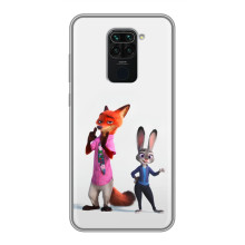 Силіконовий чохол з принтом Зоотрополіс для Xiaomi Redmi Note 9 – Джуді і Нік