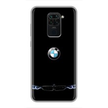 Силіконовий бампер з картинкою машини на Xiaomi Redmi Note 9 (Чорний BMW)
