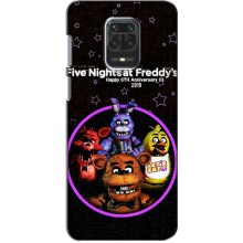 Чехлы Пять ночей с Фредди для Редми Нот 9с (Лого Фредди)