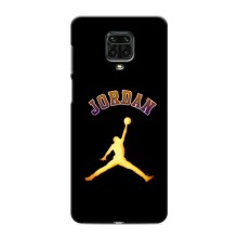 Чехлы для Xiaomi Redmi Note 9S - с картинкой JORDAN (AlphaPrint) (Jordan Gold)