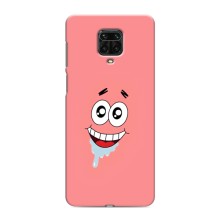 Чехлы с Патриком на Xiaomi Redmi Note 9S (Мордочка Патрика)