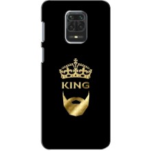 Чехол (Корона на чёрном фоне) для Редми Нот 9с – KING