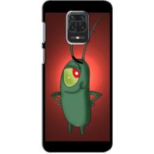 Чехол с картинкой "Одноглазый Планктон" на Xiaomi Redmi Note 9S (Стильный Планктон)