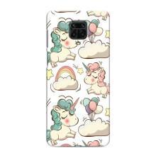 Чехол для Сяоми Редми Ноут 9s - (Единорожки - Новинки) (AlphaPrint) (Единорожки)