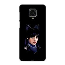 Чехлы Венсдей на Xiaomi Redmi Note 9S Уэнсдей (AlphaPrint) (серьезная Уэнздей)