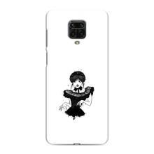 Чехлы Венсдей на Xiaomi Redmi Note 9S Уэнсдей (AlphaPrint) (танец Уэнздей)