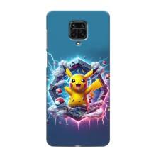 Чохол з Пікачу на Xiaomi Redmi Note 9S – Лого Пікачу