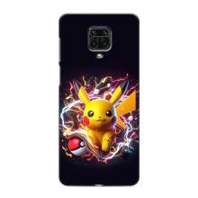Чохол з Пікачу на Xiaomi Redmi Note 9S – Пікачу з м'ячем