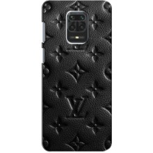 Текстурный Чехол Louis Vuitton для Редми Нот 9с (Черный ЛВ)