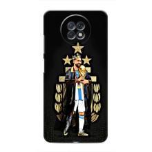 Чехлы для Xiaomi Redmi Note 9T (Leo чемпион) (AlphaPrint) (Месси Король)